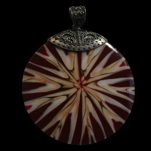 Merav Indonesia Conch Shell Pendant with Sterling Silver Setting